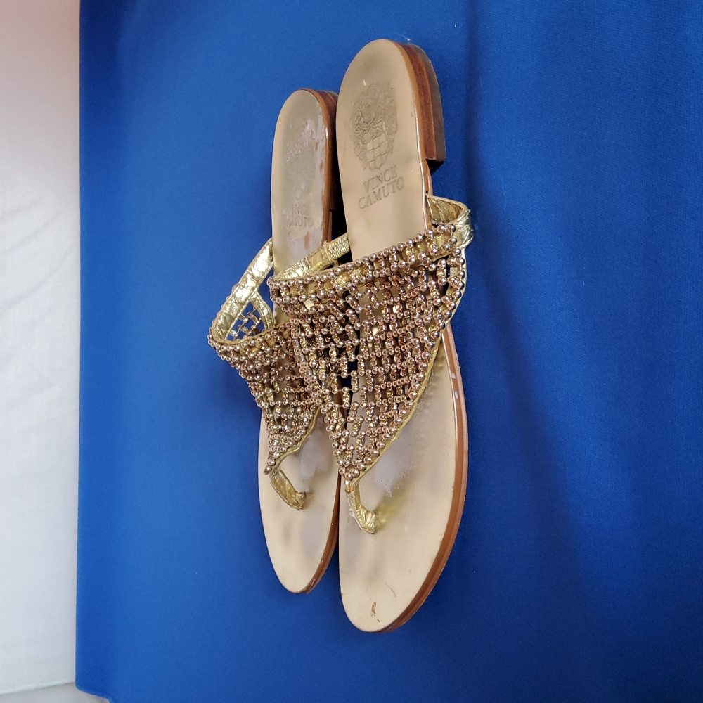 Vince Camuto womens Gold sandals